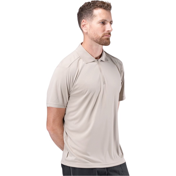 2026 Zhik Heren UVactive Poloshirt Met Korte Mouwen ATP-0086-M - Stone